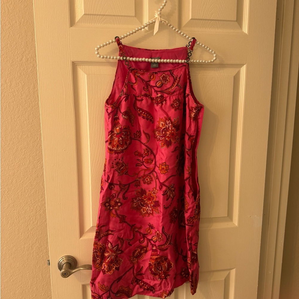 Elegant Pink Floral Dress